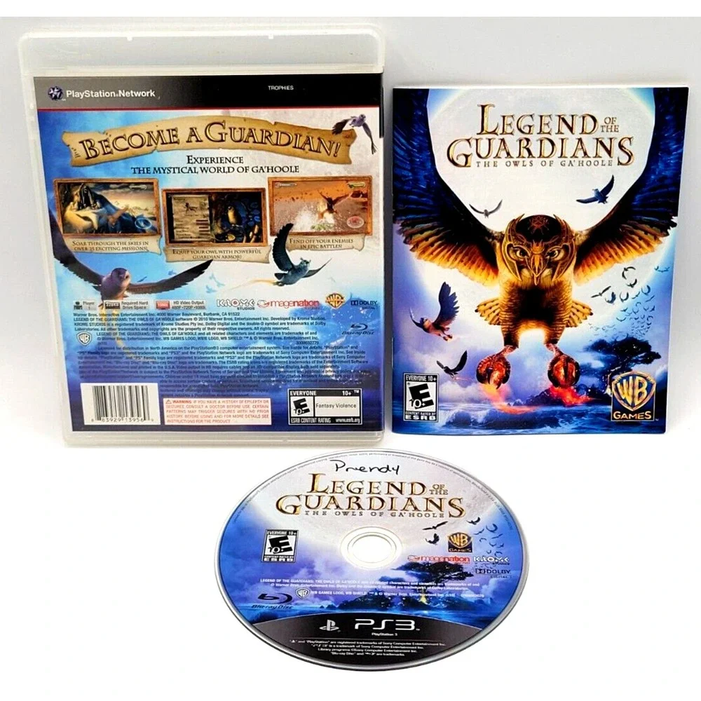 LEGEND OF THE GUARDIANS CIB COMPLETE IN BOX PS3 PLAYSTATION 3‎ GAME